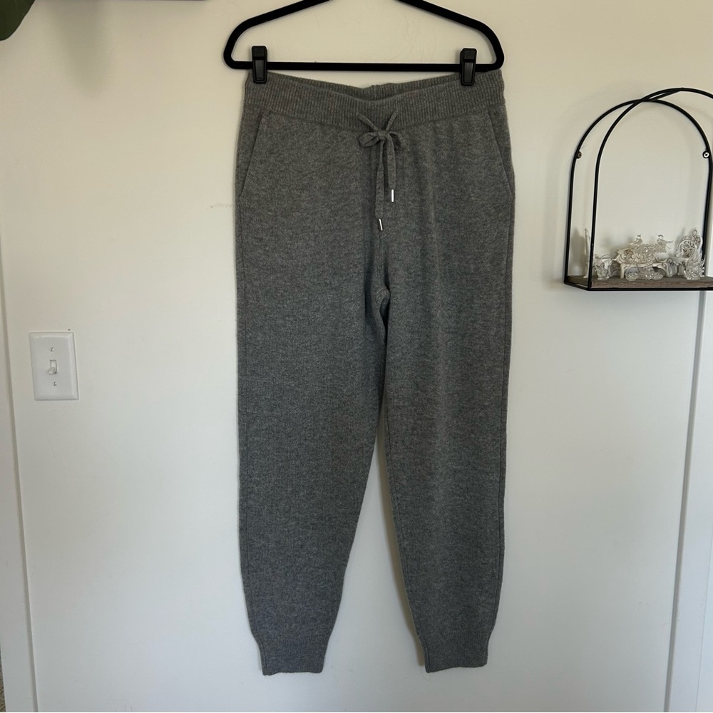 Quince Gray Knit Jogger Track Pants